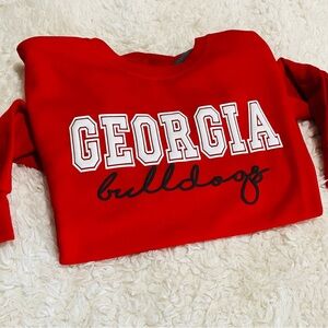 Georgia Bulldogs Puff Vinyl Sweatshirt